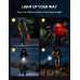 Cuvccn Bike Lights [8+7 Modes], USB Rechargeable Bike Lights Front and Back, Ultra Bright with Spotlight & Floodlight, IP65 Waterproof Bicycle Lights for Road Mountain Day/Night Cycling Safety