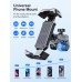 Cuvccn Bike Phone Mount, [3s Install & Ultimate Anti-Vibration] Motorcycle Phone Mount, 360° Rotatable & Upgraded Handlebar Clamp, Bike Phone Holder for ATV/Scooter, Compatible with 4.7-6.8” Phones