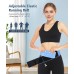 Slim Running Belt with Bottle Pocket, Workout Fanny Packs for Women & Men, Money Belt Phone Holder for Running, Adjustable Waist Pack Fits All Smartphones for Walking, Jogging, Cycling- Blue