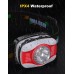 Headlamp Rechargeable, High Lumen Ultra Bright LED Head Lamp, 45° Adjustable Headlight with White Red Light, Lightweight IPX4 Waterproof Head Light Flashlight for Camping Running Hiking Fishing