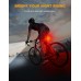 Bike Lights Set Ultra Bright, Cuvccn Bicycle Light Rechargeable with 6 Spot & Flood Beams, IP65 Waterproof Bike Lights for Night Riding, DIY 4X4 + 6X6 Lightning Modes Bike Headlight and Tail Light